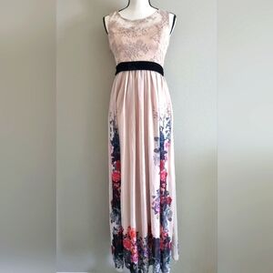 Bridgerton feel Elegant lace detail chiffon dress